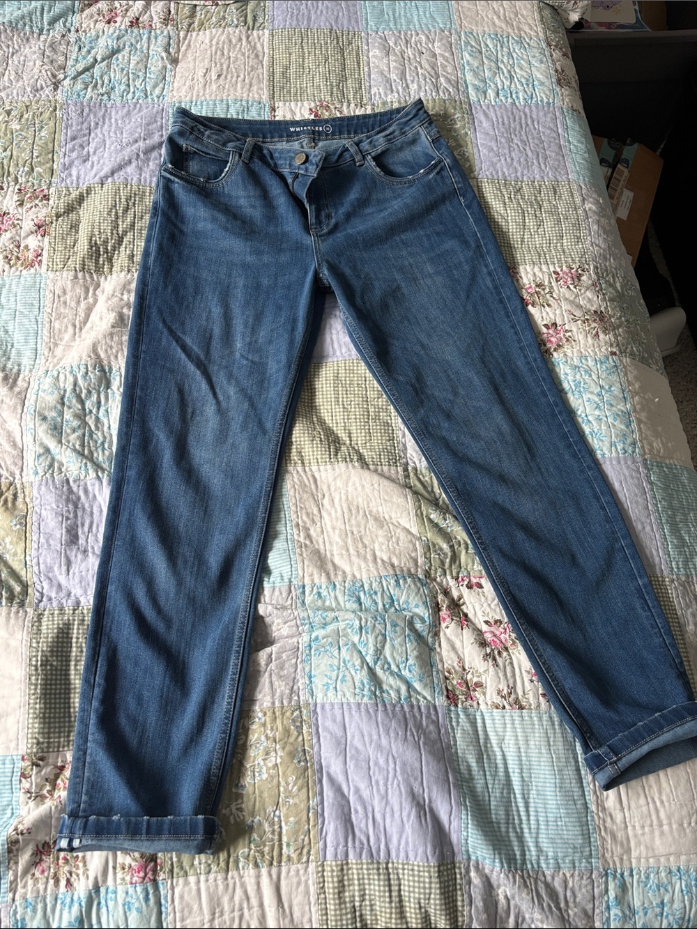 Whistles size 30 blue denim jeans skinny style
